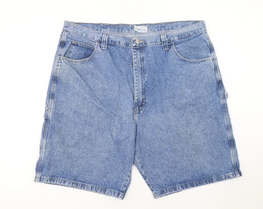 Wrangler Men's Blue Denim Cargo Carpenter Shorts Size 42