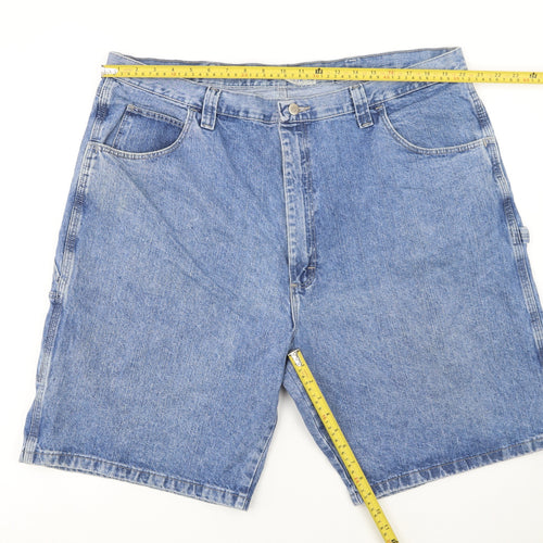 Wrangler Men's Blue Denim Cargo Carpenter Shorts Size 42