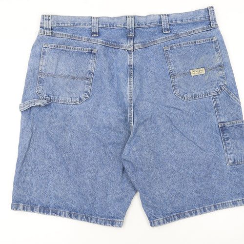 Wrangler Men's Blue Denim Cargo Carpenter Shorts Size 42