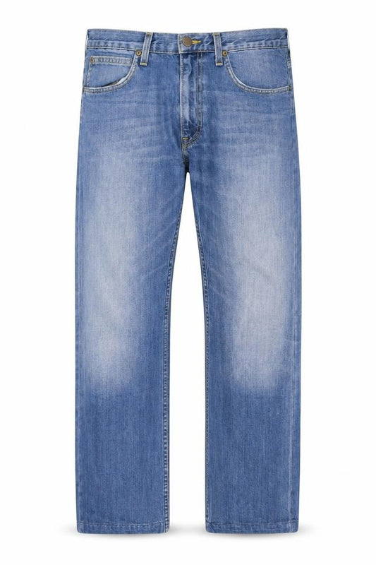Lee Men's Blue Kent Straight Regular Fit Denim Jeans W34 L32