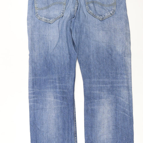 Lee Men's Blue Kent Straight Regular Fit Denim Jeans W34 L32