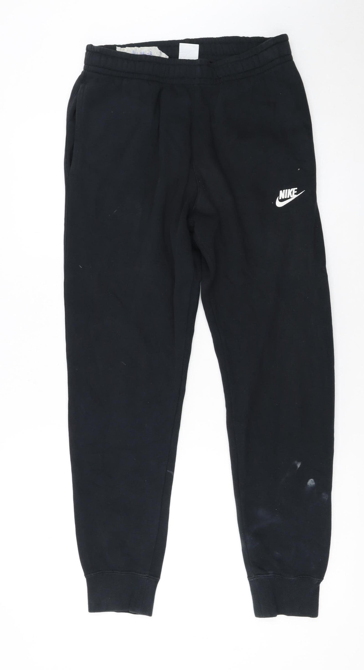 Nike Men’s Black Jogger Trousers Small Fleece Tapered Fit