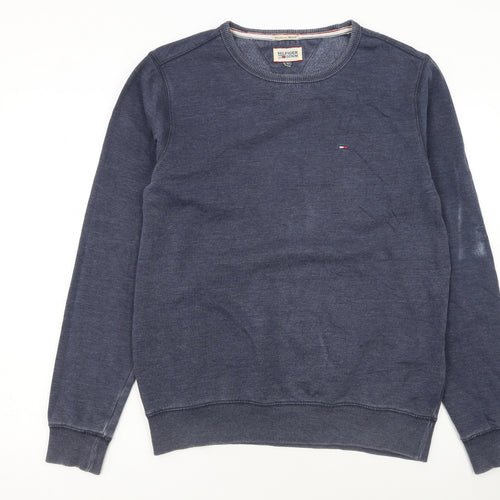 Hilfiger Denim Men's Blue Crew Neck Pullover Sweatshirt M