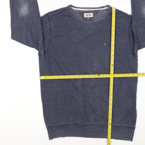 Hilfiger Denim Men's Blue Crew Neck Pullover Sweatshirt M