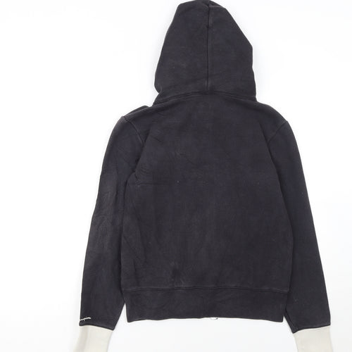 Champion Women's Black Small Full Zip Hoodie Fleece Lined Casual