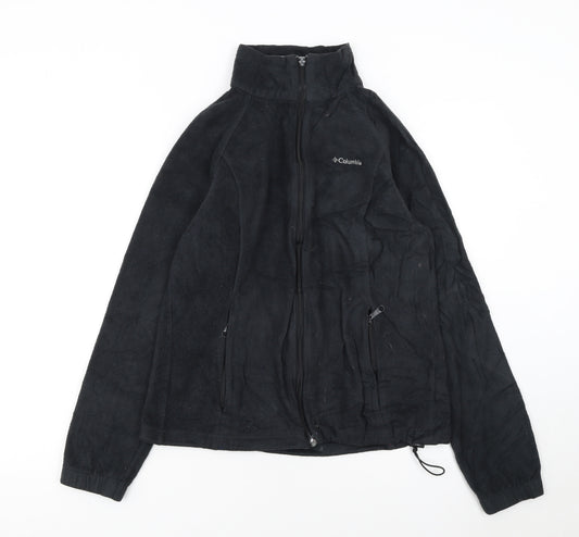 Columbia Women's Black Fleece Full Zip Outdoor Jacket Size L