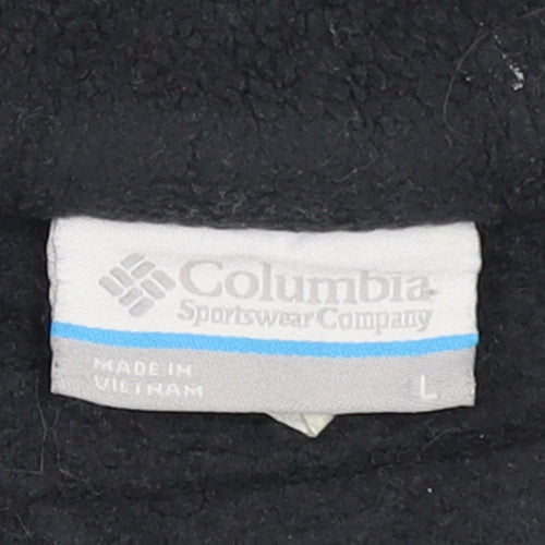 Columbia Women's Black Fleece Full Zip Outdoor Jacket Size L