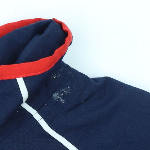 Umbro Men’s Blue Red Track Jacket Size M Polyester Full Zip