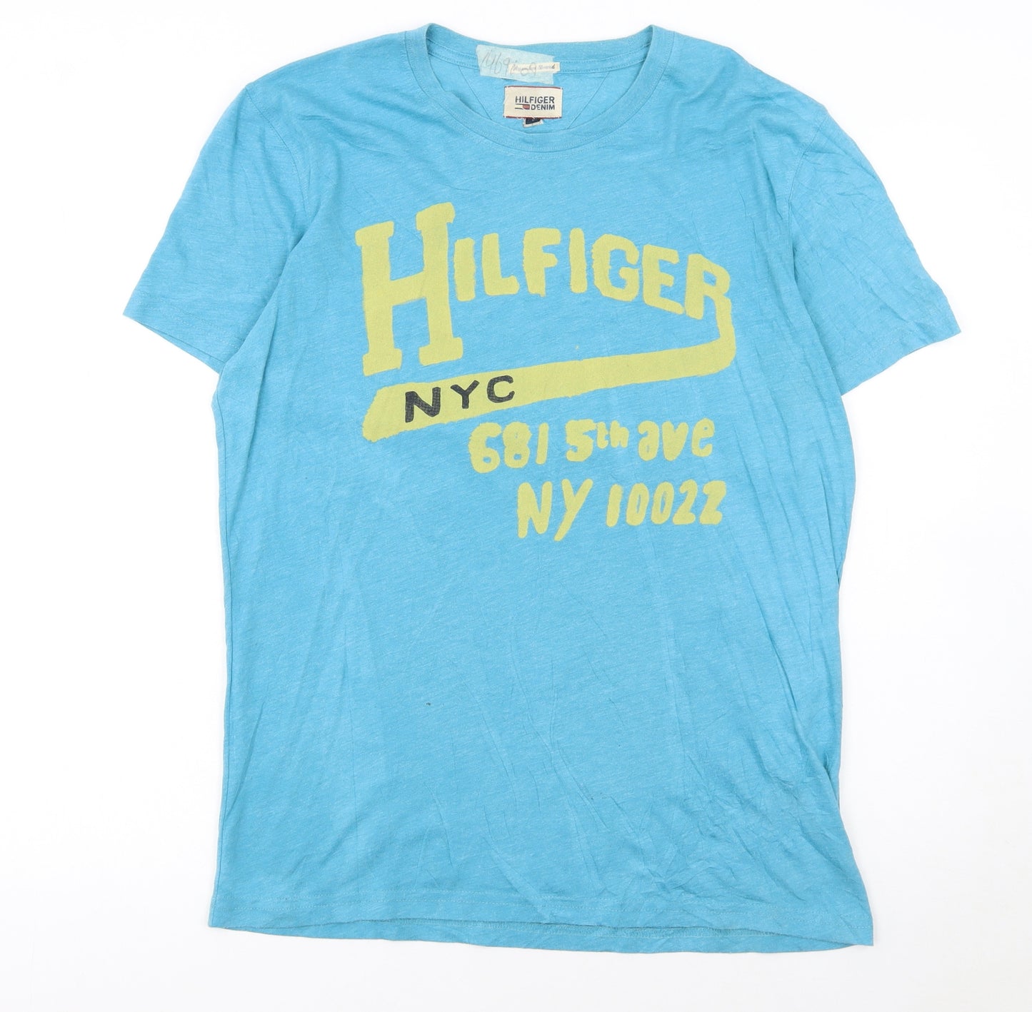 Tommy Hilfiger Men’s Blue Graphic Print T-Shirt Size L