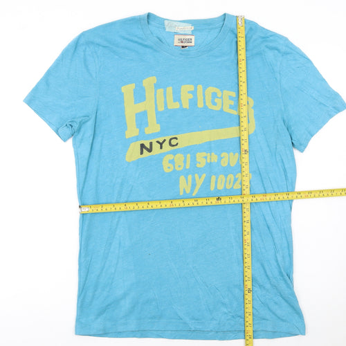 Tommy Hilfiger Men’s Blue Graphic Print T-Shirt Size L