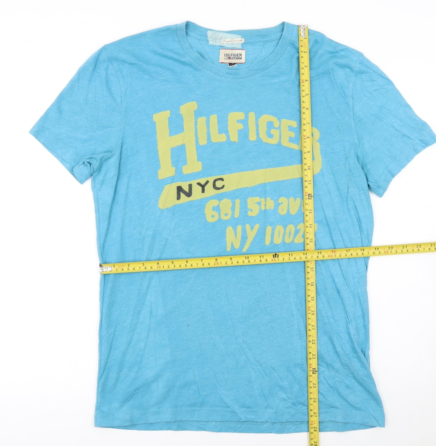 Tommy Hilfiger Men’s Blue Graphic Print T-Shirt Size L