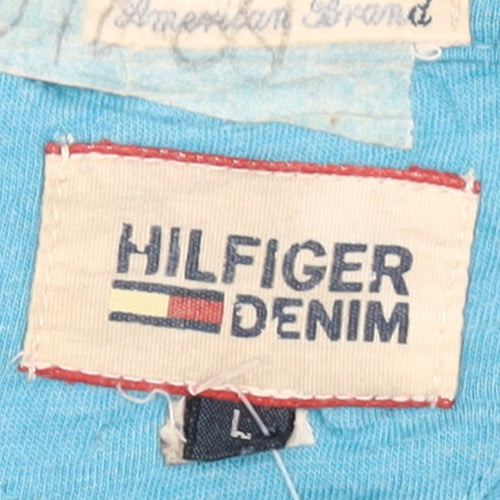 Tommy Hilfiger Men’s Blue Graphic Print T-Shirt Size L