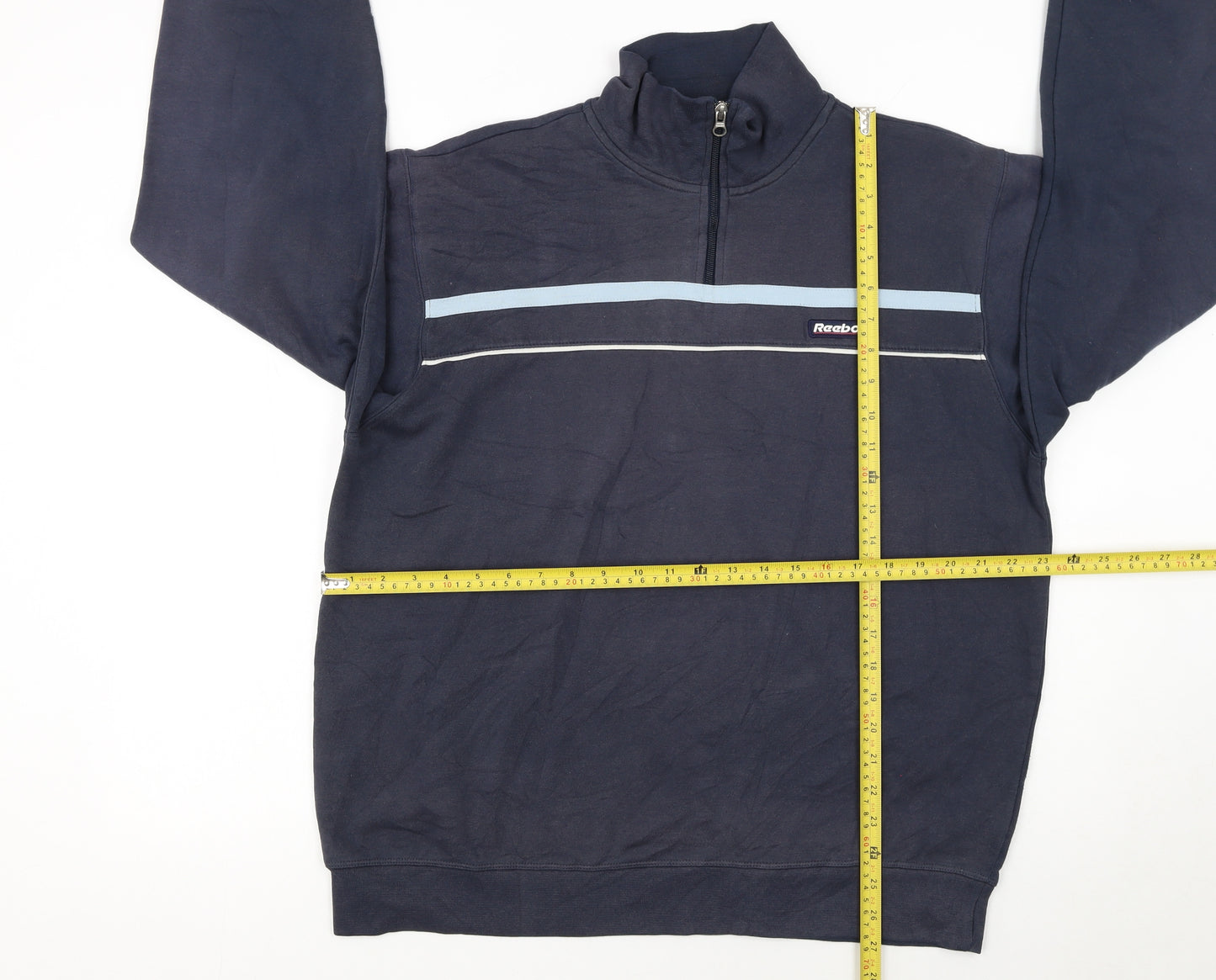 Reebok Men's Blue 1/4 Zip Pullover Sweatshirt Size M