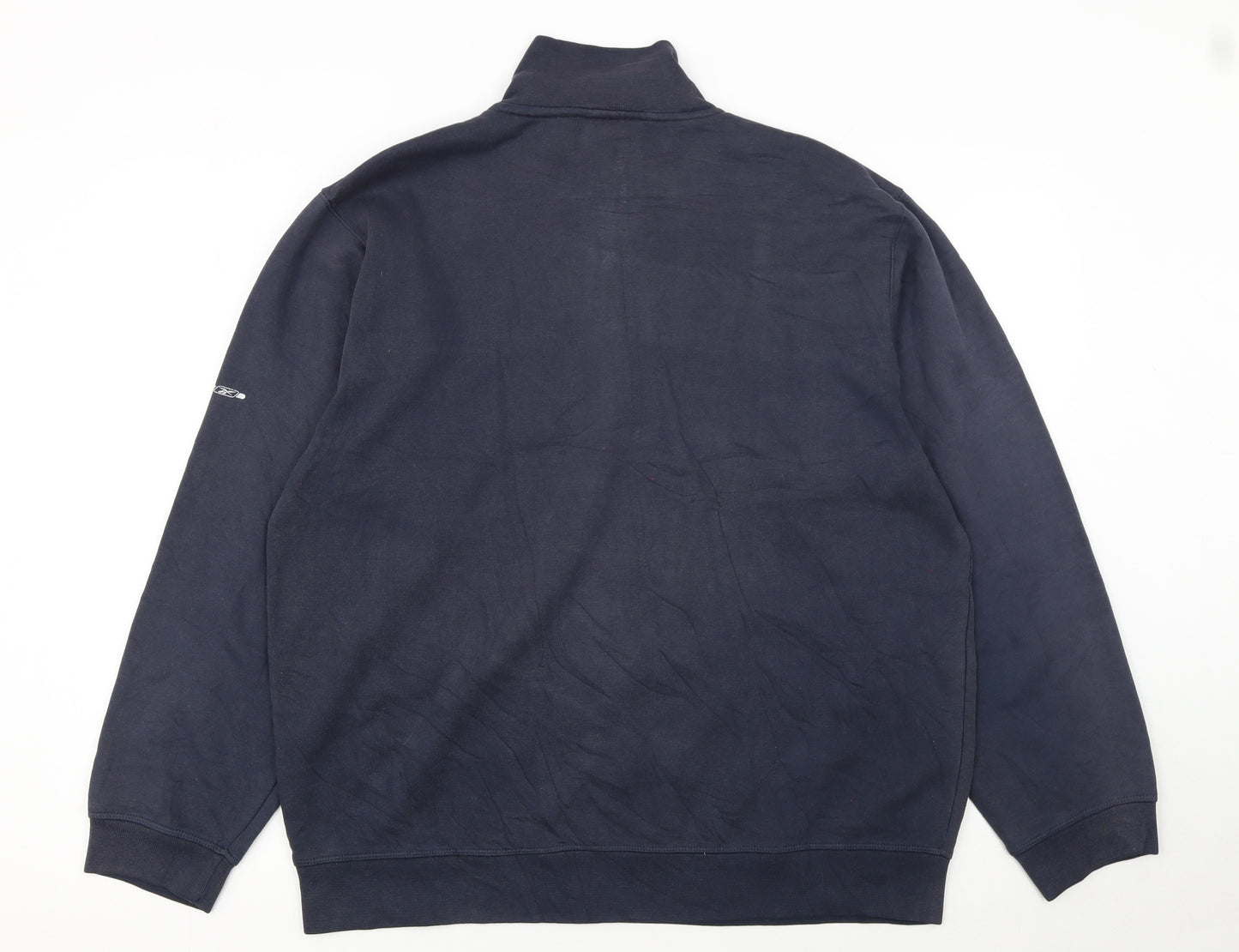 Reebok Men's Blue 1/4 Zip Pullover Sweatshirt Size M