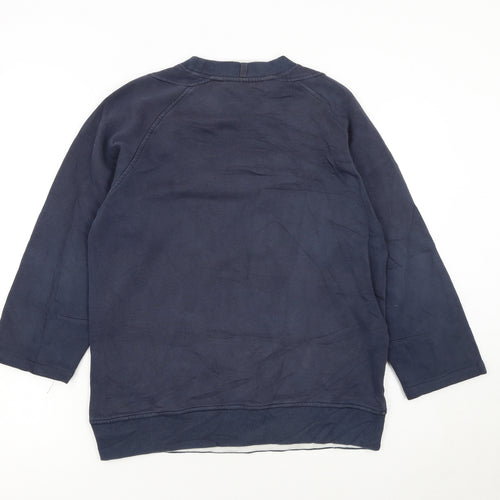 Adidas Boys Navy Blue Crew Neck Sweatshirt Size 12-13 Years Casual