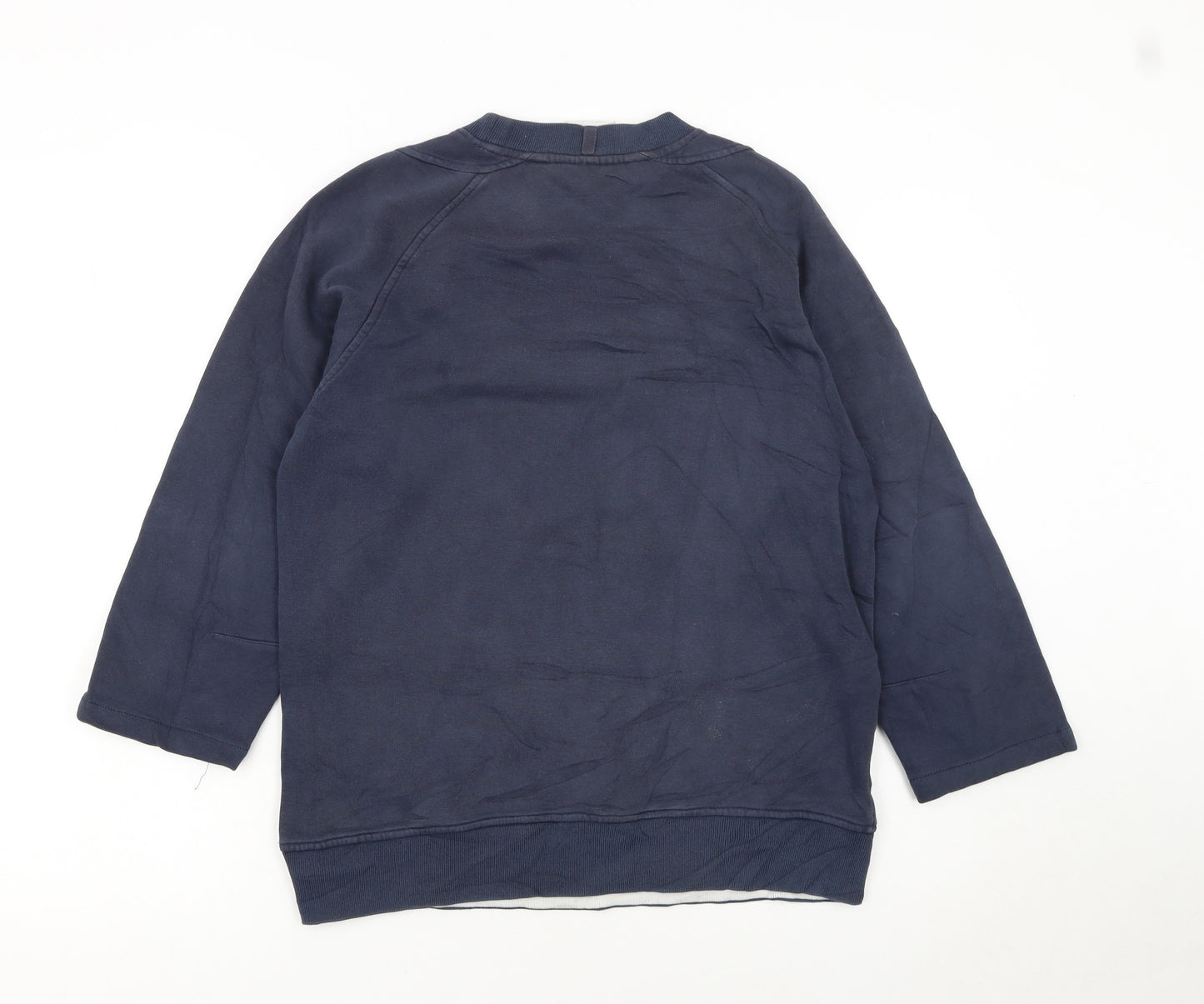 Adidas Boys Navy Blue Crew Neck Sweatshirt Size 12-13 Years Casual