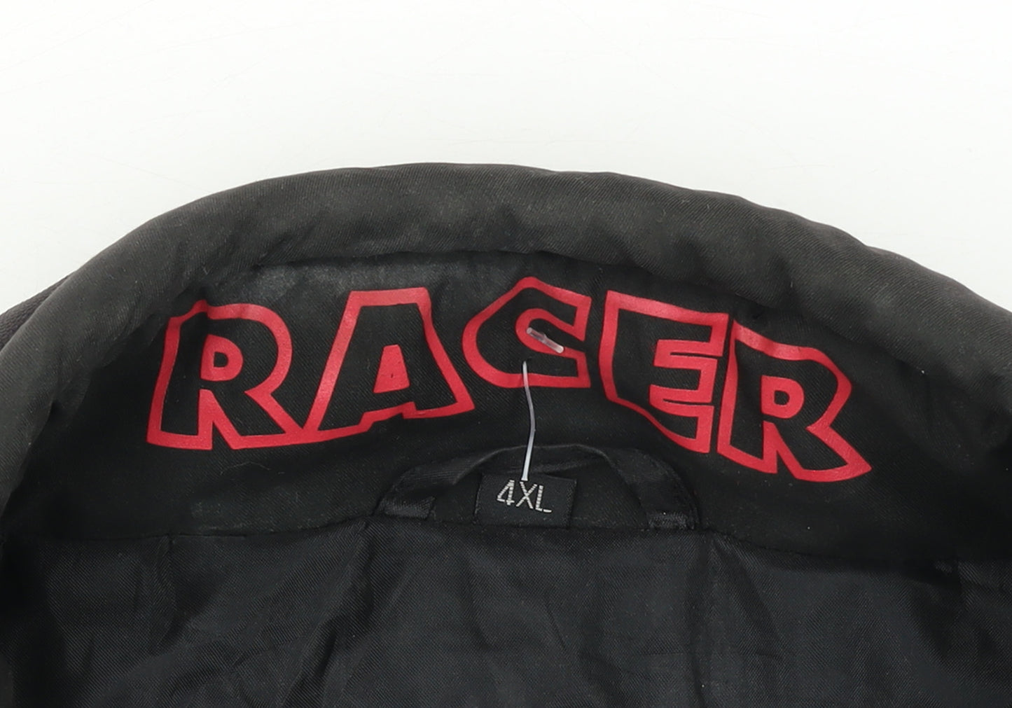 Racer Men’s Black 4XL Motorcycle Jacket Waterproof Reflective Polyester
