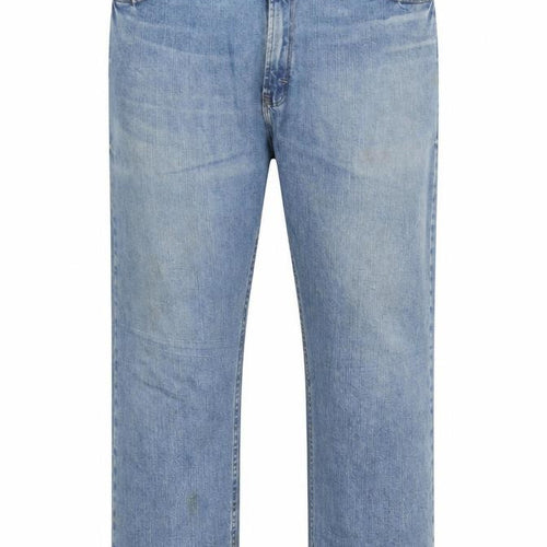 Wrangler Men's Blue Straight Denim Jeans 44x30 Relaxed Fit
