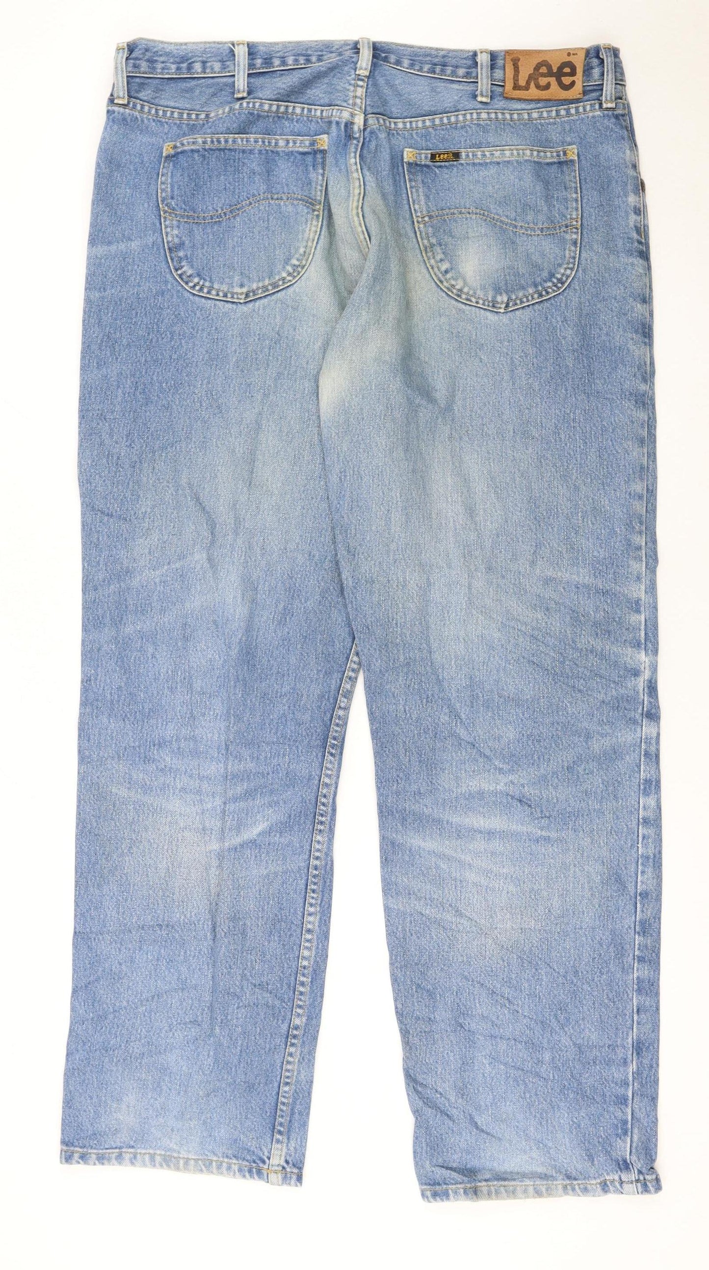 Lee Men's Blue Brooklyn Straight Leg Jeans Size 40W 32L