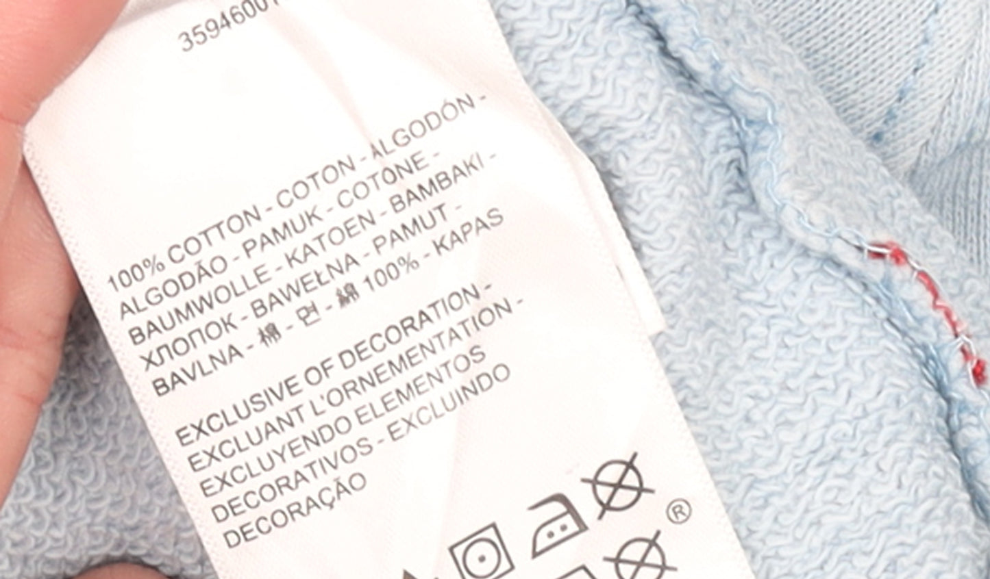 Levi's Women's Light Blue Hooded Pullover Sweatshirt Size S Cotton