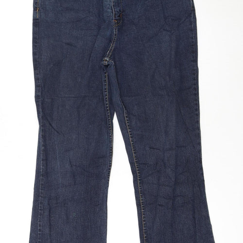Levi Strauss Women Blue Bootcut Jeans Size 16 Stretch Denim