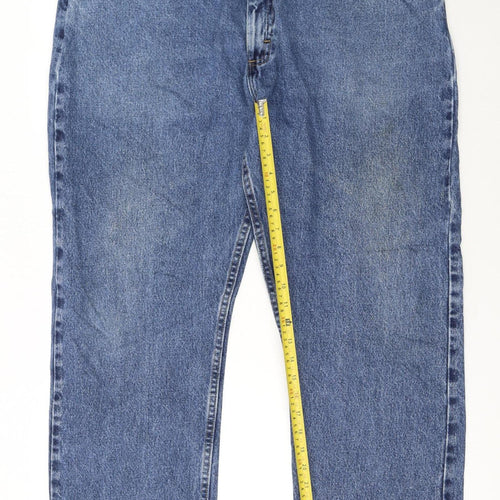 Wrangler Men’s Blue 40x30 Regular Fit Straight Denim Jeans