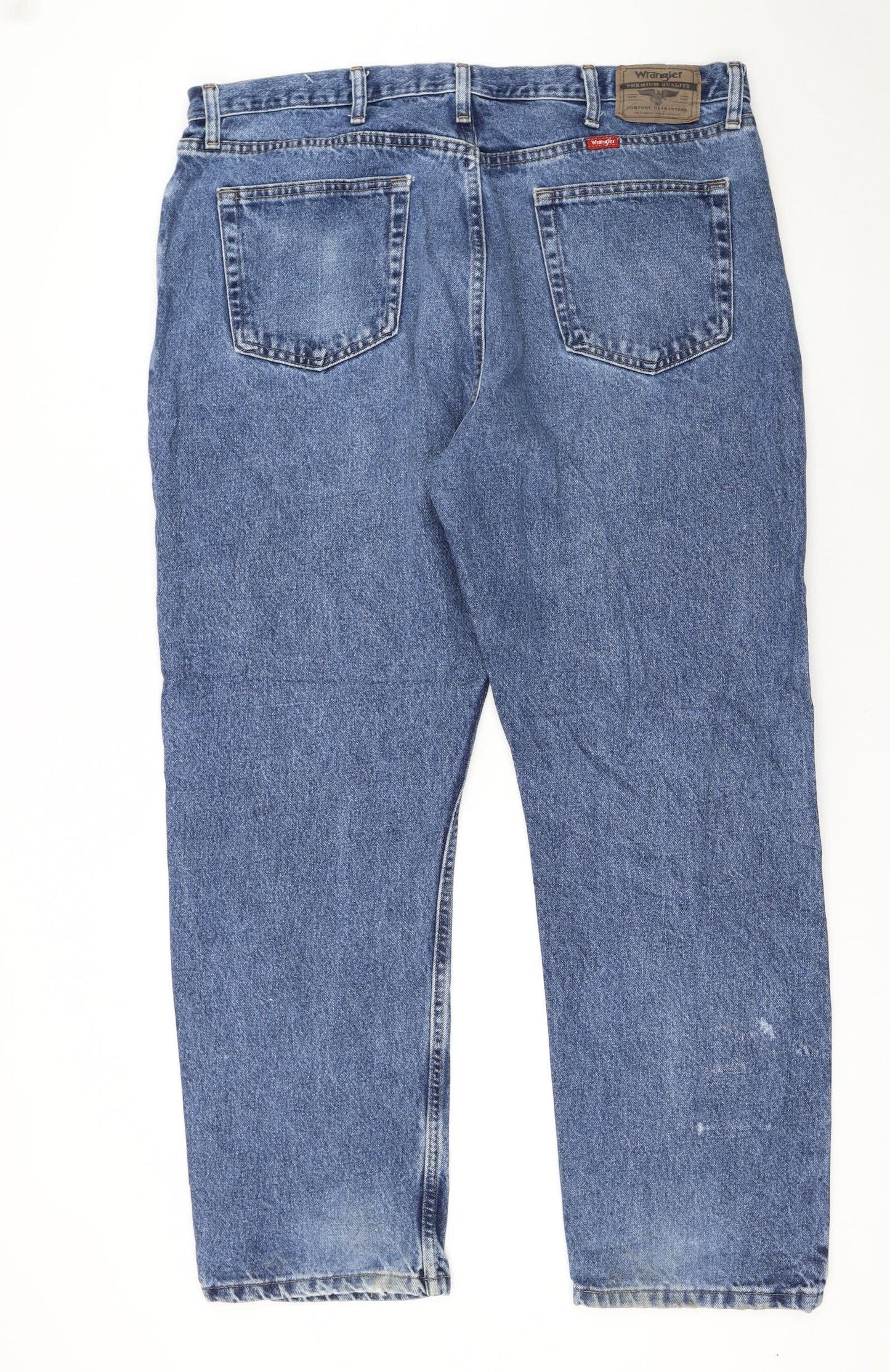 Wrangler Men’s Blue 40x30 Regular Fit Straight Denim Jeans