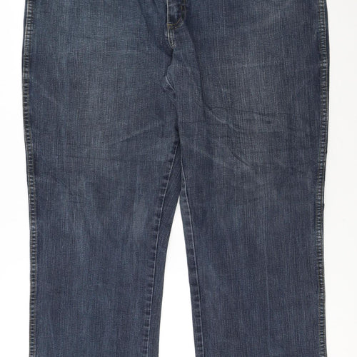 Wrangler Mens Blue Texas Stretch Straight Jeans W40 L34