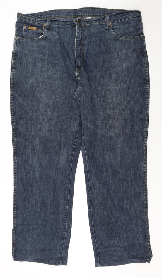 Wrangler Mens Blue Texas Stretch Straight Jeans W40 L34