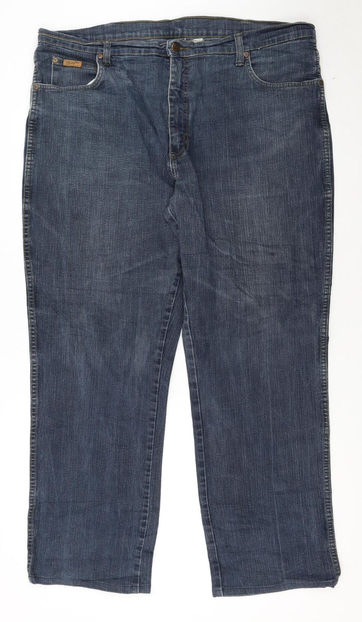 Wrangler Mens Blue Texas Stretch Straight Jeans W40 L34