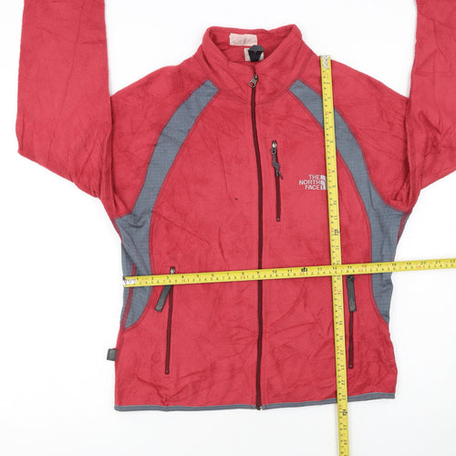 The North Face Women's Red Fleece Full Zip Jacket Size L
