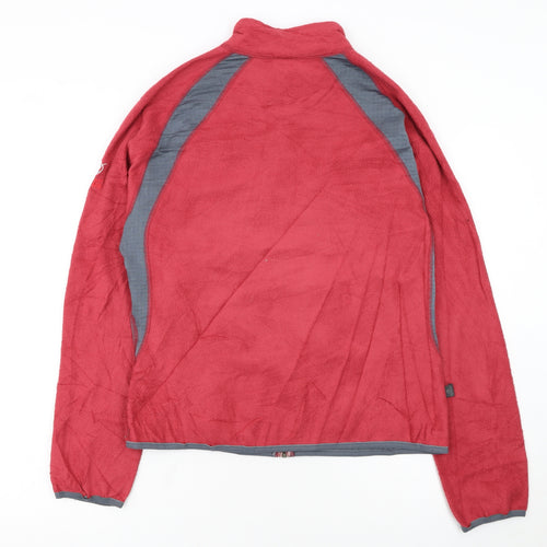 The North Face Women's Red Fleece Full Zip Jacket Size L