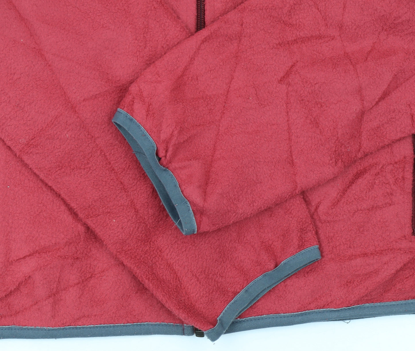 The North Face Women's Red Fleece Full Zip Jacket Size L
