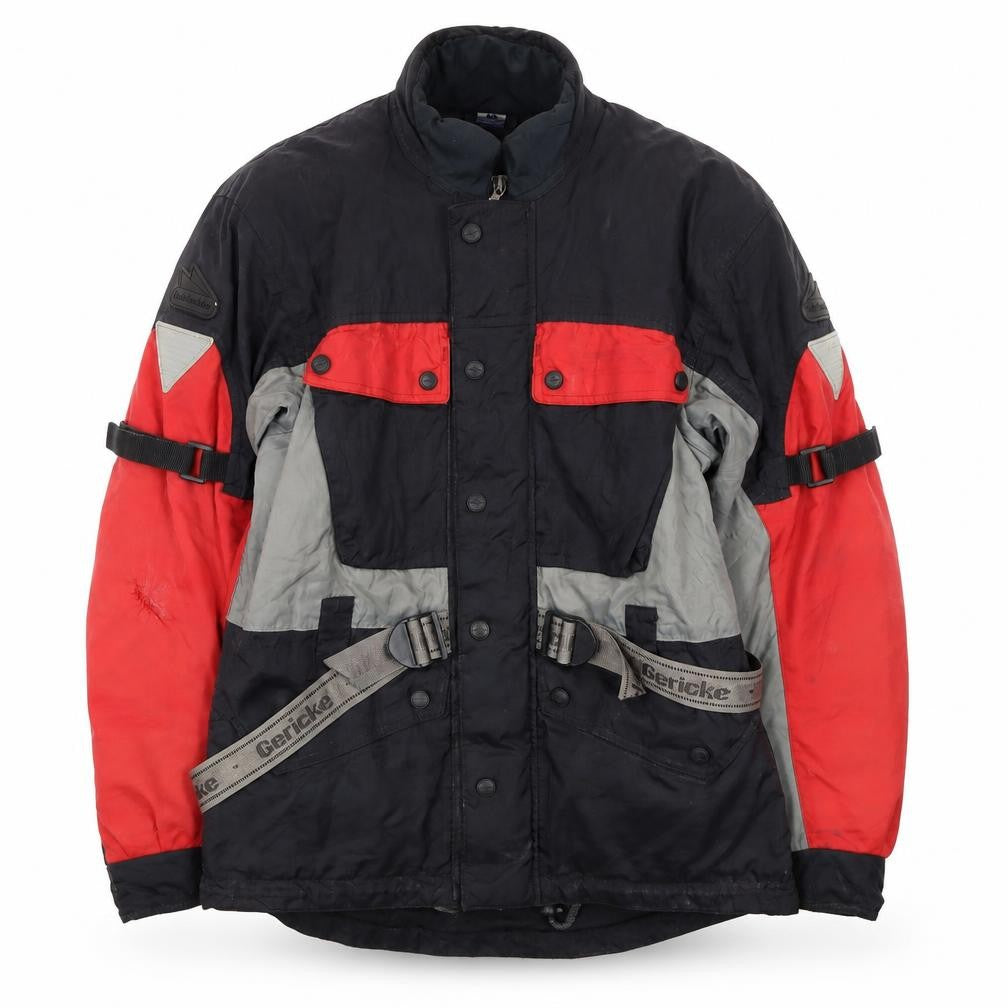 Front view of Hein Gericke Men's Black Motorcycle Jacket Waterproof M