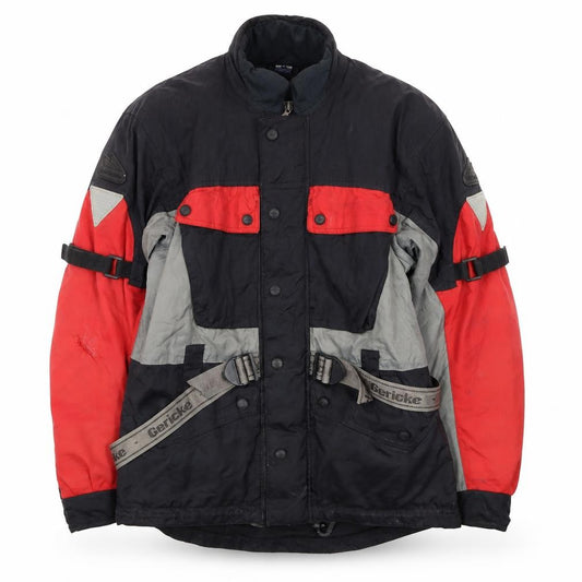 Front view of Hein Gericke Men's Black Motorcycle Jacket Waterproof M