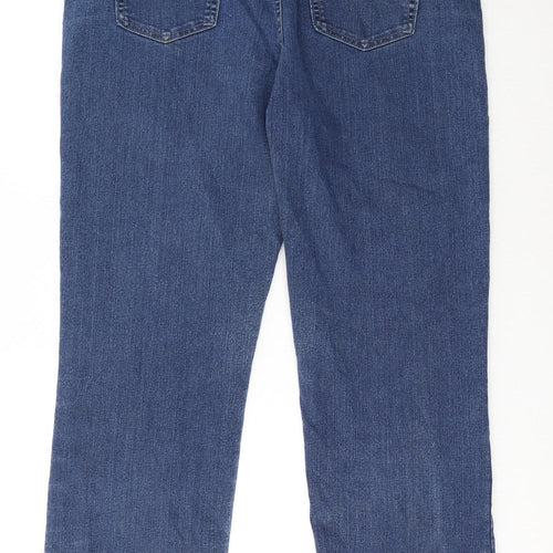Lee Women’s Blue Relaxed Fit Straight Jeans Size 16 Short Denim