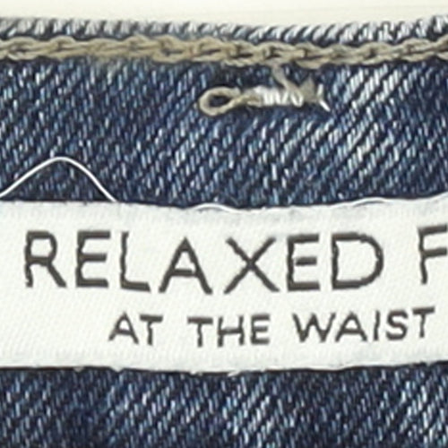 Lee Women’s Blue Relaxed Fit Straight Jeans Size 16 Short Denim