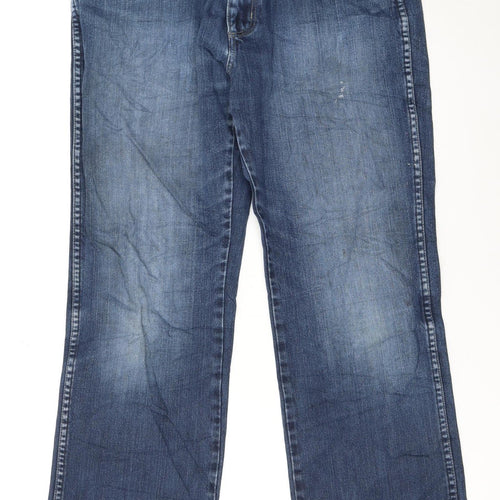 Wrangler Men's Blue Medium Wash Straight Denim Jeans W32 L30