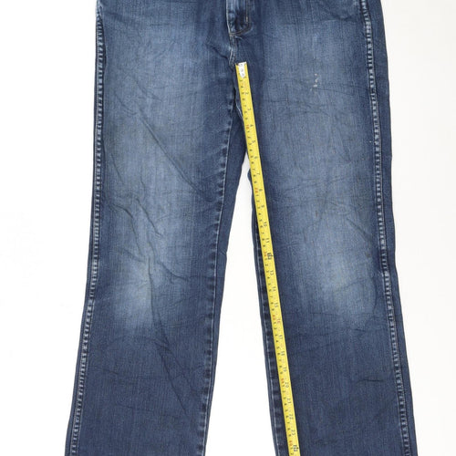Wrangler Men's Blue Medium Wash Straight Denim Jeans W32 L30