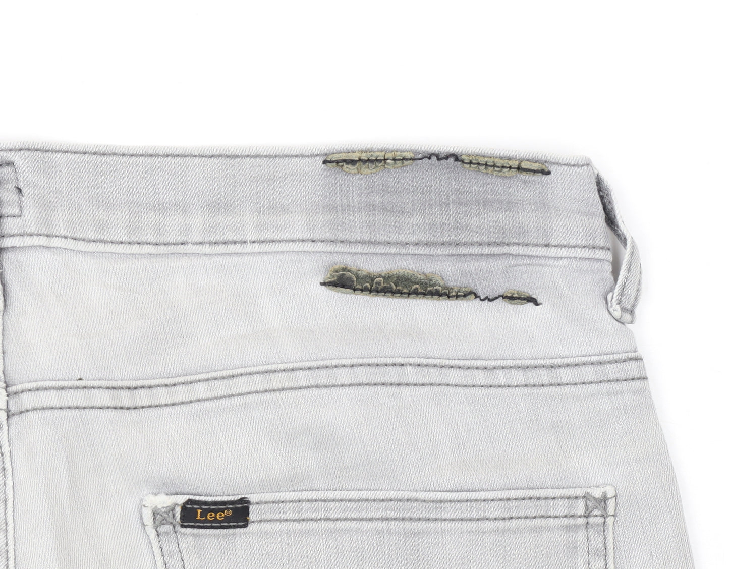 Lee Men’s Grey Powell Straight Fit Denim Jeans W32 L34