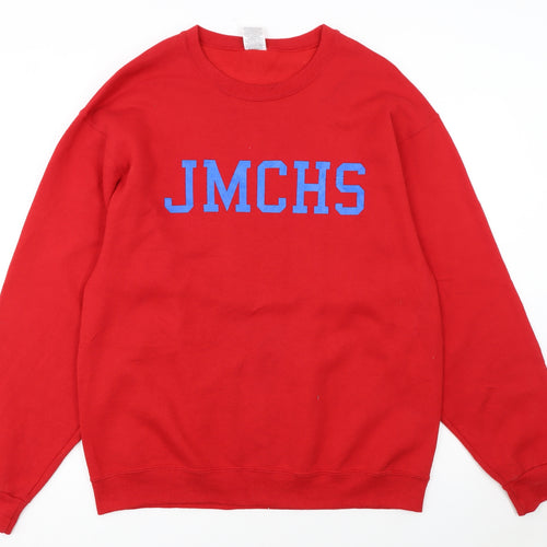 Jerzees Men’s Red JMCHS Pullover Sweatshirt Size L Regular Fit