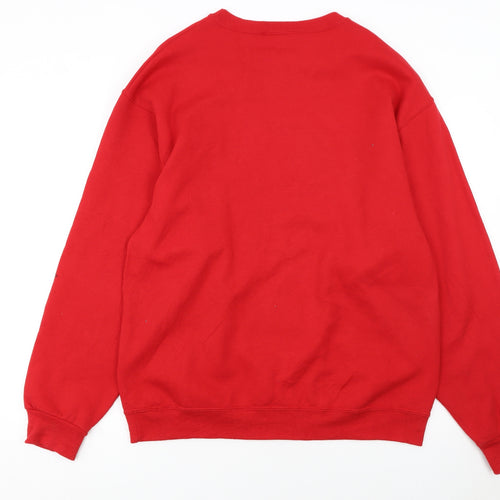 Jerzees Men’s Red JMCHS Pullover Sweatshirt Size L Regular Fit
