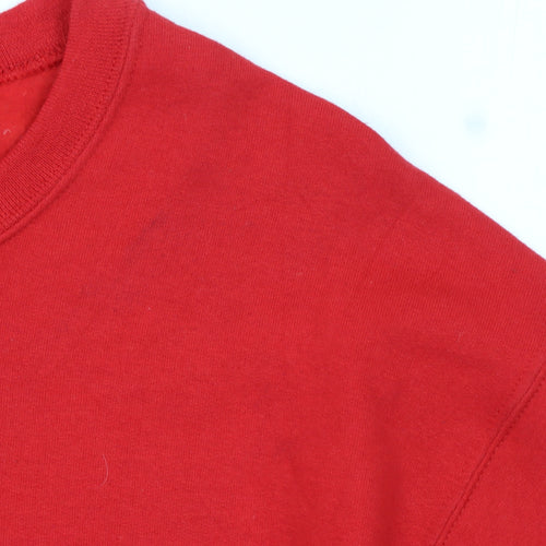 Jerzees Men’s Red JMCHS Pullover Sweatshirt Size L Regular Fit