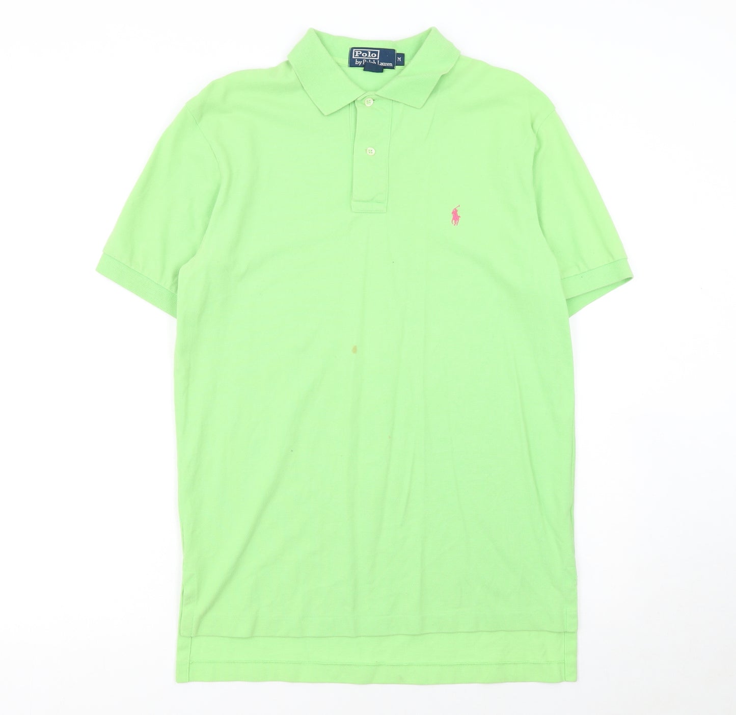 Ralph Lauren Men's Green Short Sleeve Cotton Polo Shirt M
