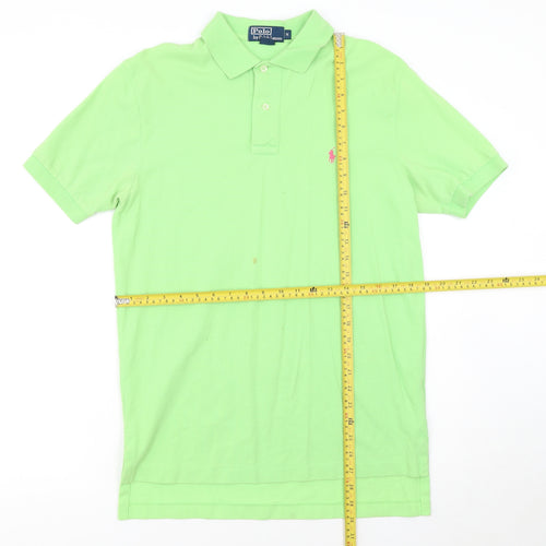 Ralph Lauren Men's Green Short Sleeve Cotton Polo Shirt M