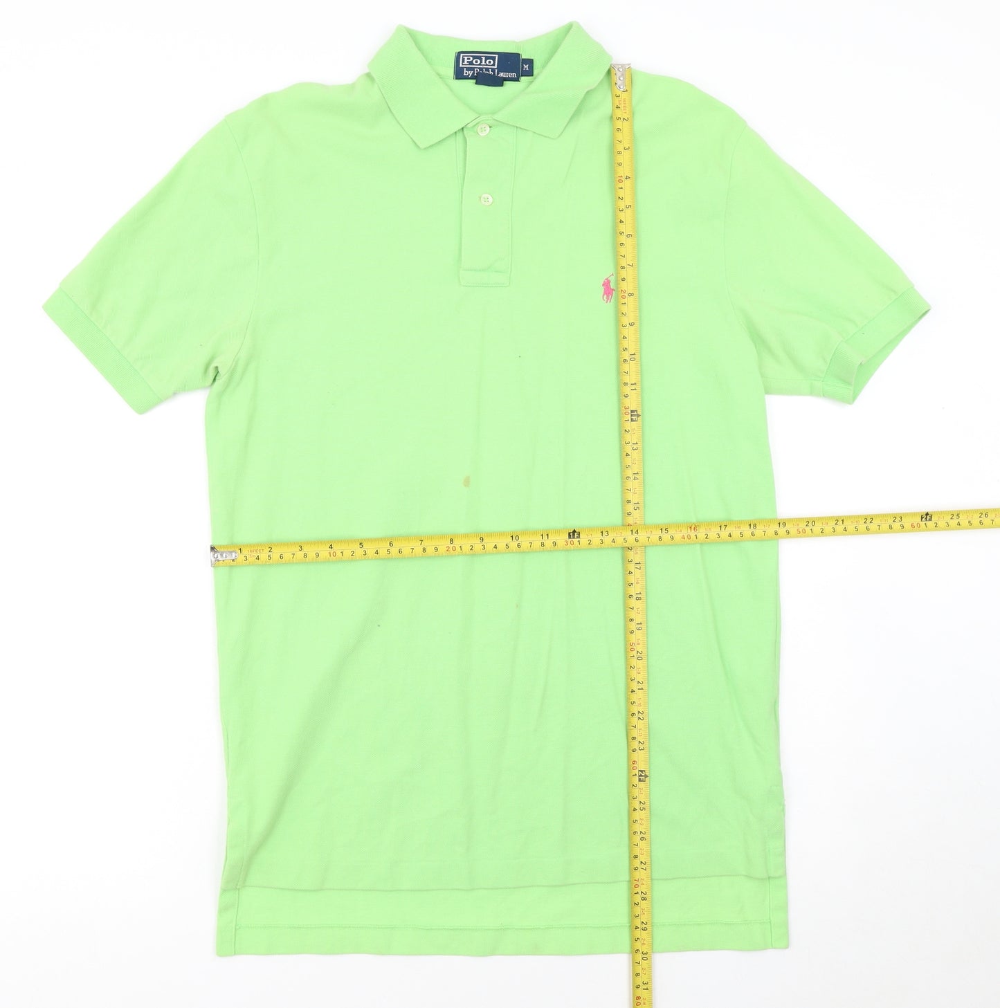 Ralph Lauren Men's Green Short Sleeve Cotton Polo Shirt M