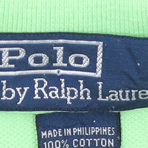 Ralph Lauren Men's Green Short Sleeve Cotton Polo Shirt M