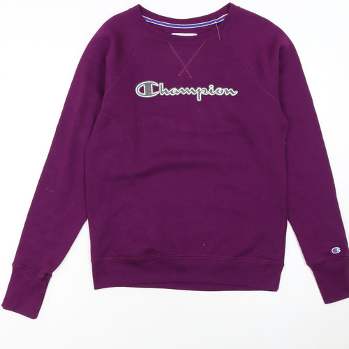Champion Women's Purple Crew Neck Pullover Sweatshirt XS