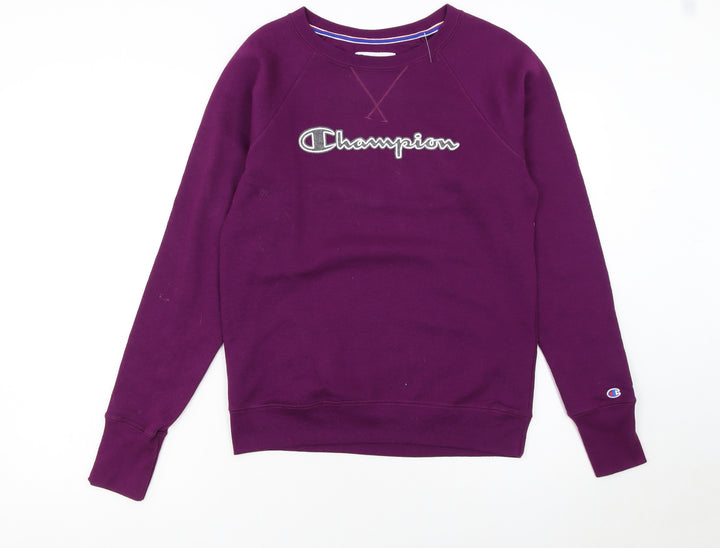 Champion Women's Purple Crew Neck Pullover Sweatshirt XS