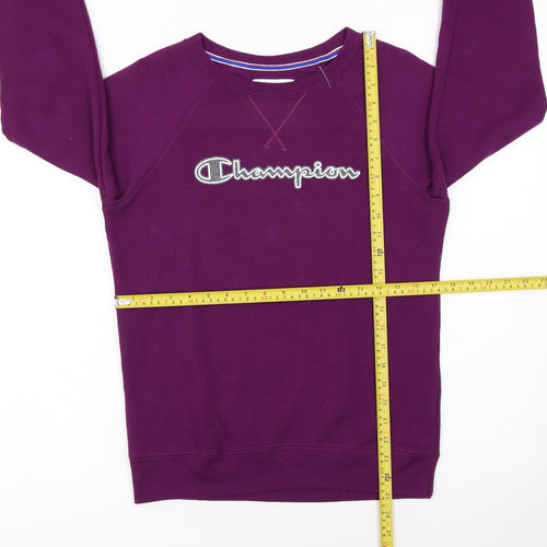 Champion Women's Purple Crew Neck Pullover Sweatshirt XS